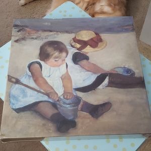 CHILDREN PLAYING ON THE BEACH Mary Cassatt puzzle